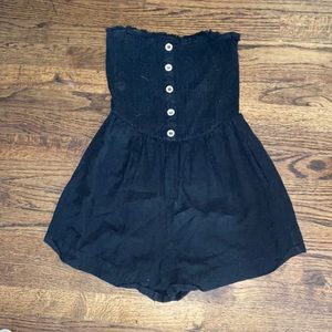 strapless romper